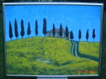 SOLD: landscape / toscana, 120 x 90 cm; acrylic