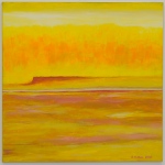 _DSC9943-landscape / desert yellow, 90 x 90 cm; acrylic