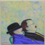 _DSC9966-portrait / paris siesta (private collection), 80 x 80 cm; acrylic