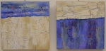 modern art / cracked, 2x (30 x 30 cm), box; acrylic