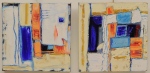 modern art / texture I & II, 2x (30 x 30cm), box; acrylic