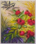 still life / berries; 80 x 100 cm, acrylic