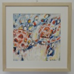 modern art / bloom r/o I, 30 x 30 cm; 300g paper; acrylic and watercolors