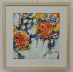 modern art / bloom r/o II, 30 x 30 cm; 300g paper; acrylic and watercolors
