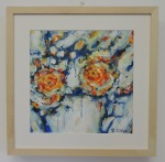 modern art / bloom r/o III, 30 x 30 cm; 300g paper; acrylic and watercolors