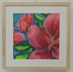 modern art / magenta bloom, 30 x 30 cm; 300g paper; acrylics and watercolors