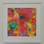 modern art / Mohn I, 30 x 30 cm; 300g paper; acrylics and watercolors