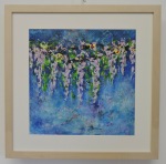 modern art / wisteria I, 30 x 30 cm; 300g paper; oil on acrylic