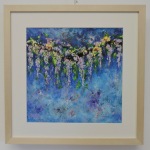 modern art / wisteria II, 30 x 30 cm; 300g paper; oil on acrylic